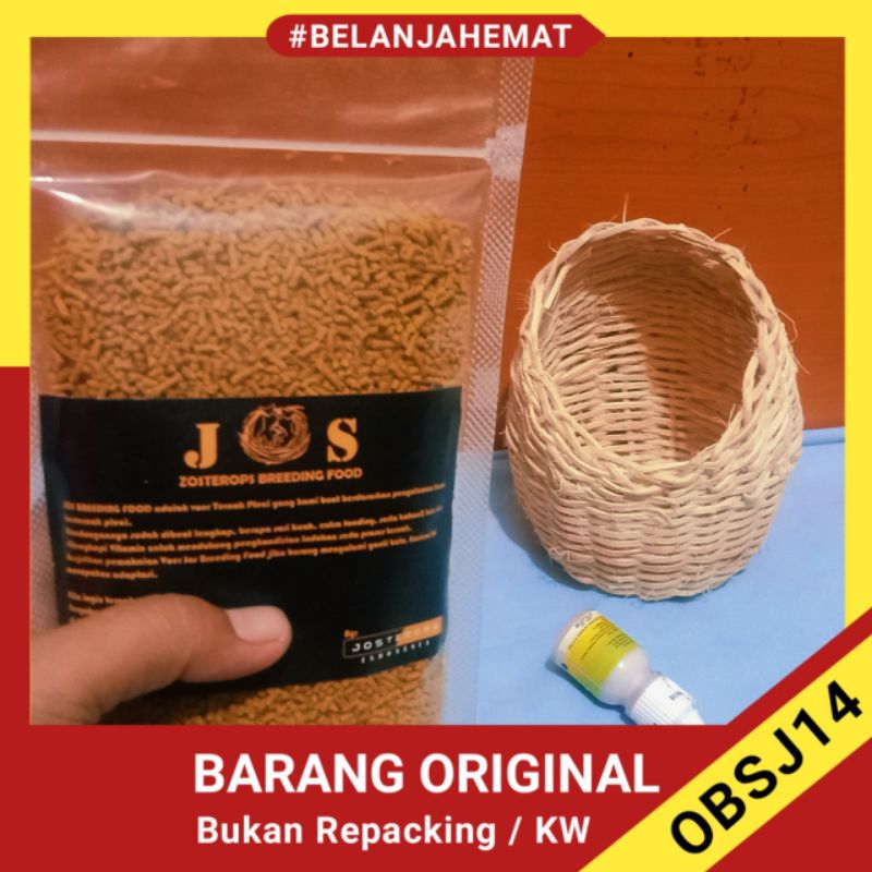 sarang burung  rotan Jos Zosterops Breeding food dan j-One Breeding waterbase paket Breeding