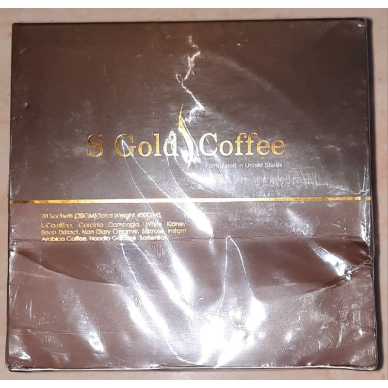 

s gold coffee / kopi 400 gram ( 1 kotak isi 20 sachet @ 20 gram )