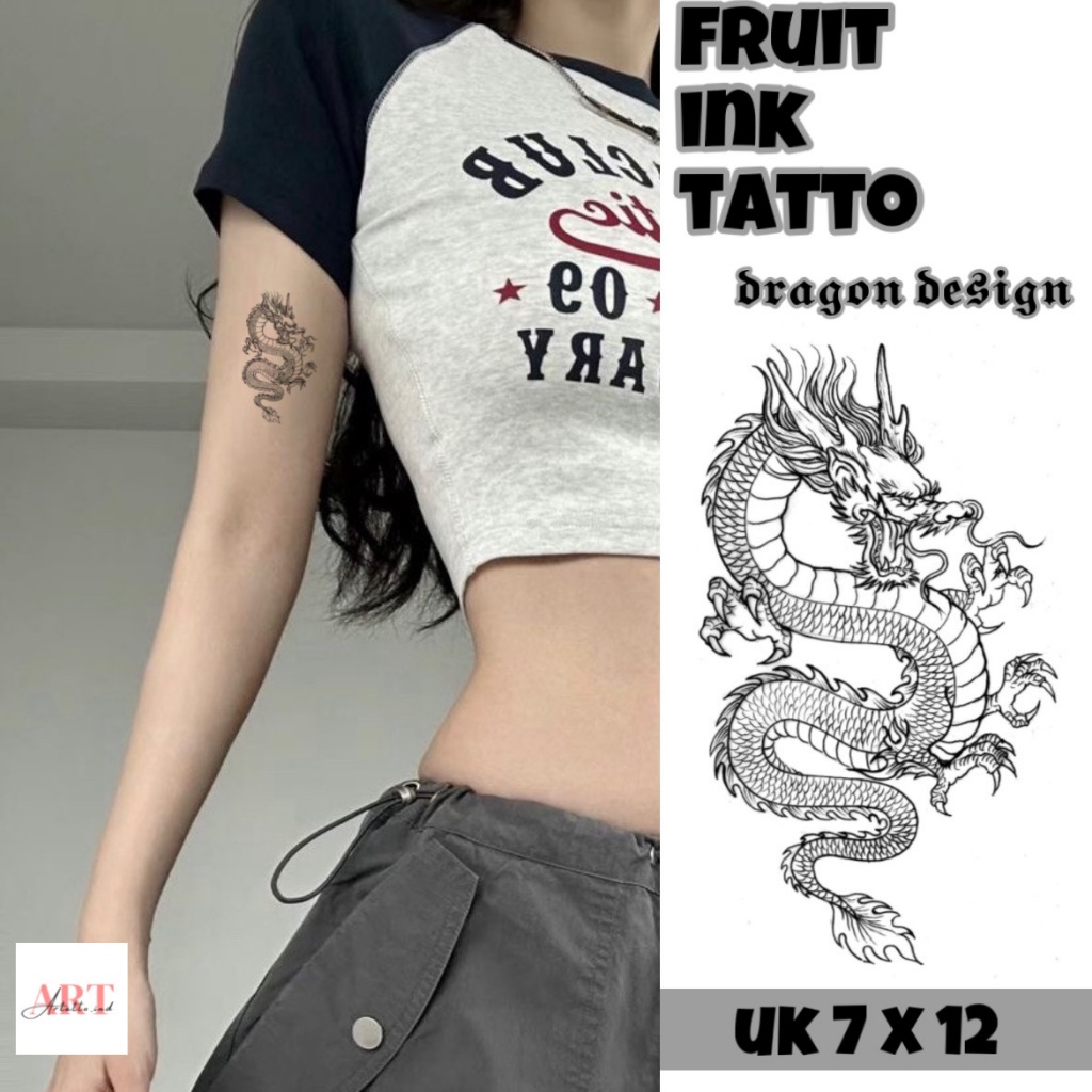 DRAGON Fruit Ink Tatto Semi Permanent