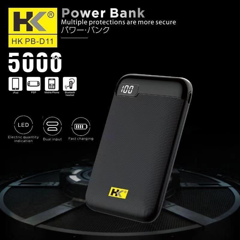 POWERBANK HK PB-D11 5000MAH MEREK HK MANTAP HARGA PABRIK