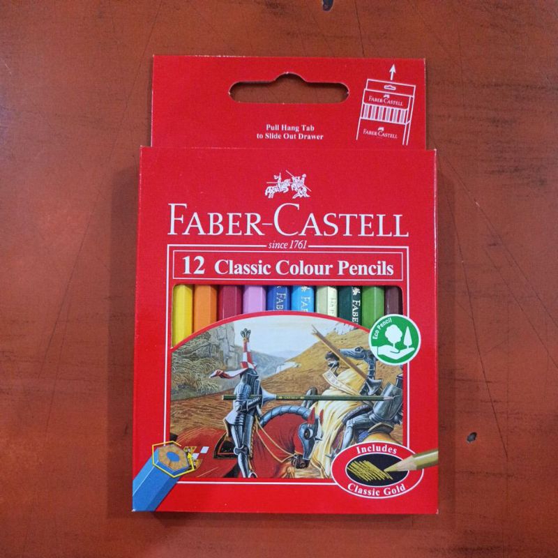 

Pensil Warna Faber Castell Classic 12 warna pendek