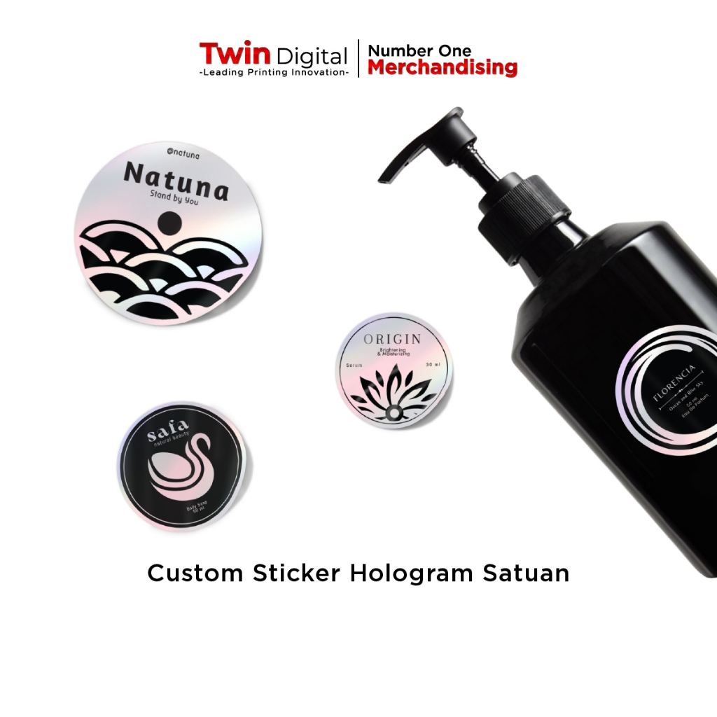 

Twindigital Cetak Sticker Hologram / Stiker Warna Pelangi / Print Label - Stiker Hologram Satuan