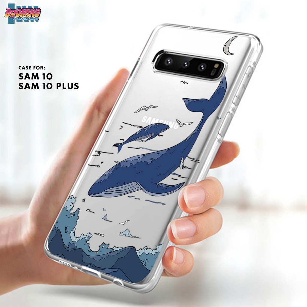 Case Samsung S10 S10 Plus - Casing Samsung S10 S10 Plus Motif PAUS Clear Case - Softcase Bening Teba
