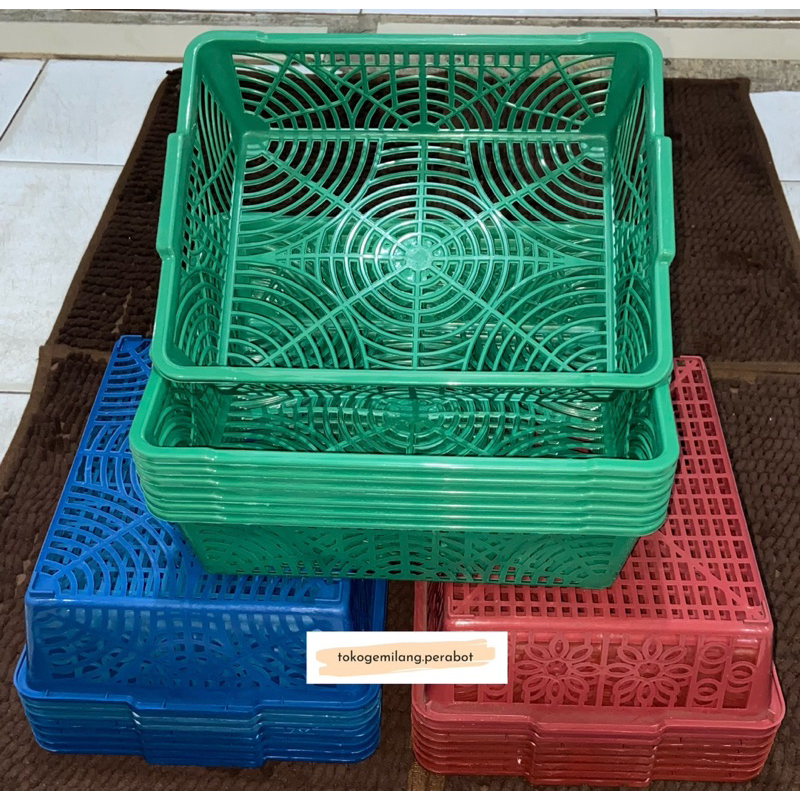 Keranjang Roti Kecil / Keranjang Serbaguna / Keranjang Dokumen / Keranjang Plastik Kotak