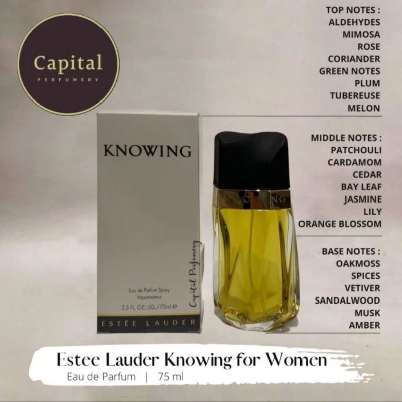 Parfum Original E Lauder Knowing For Women Edp 75 ml