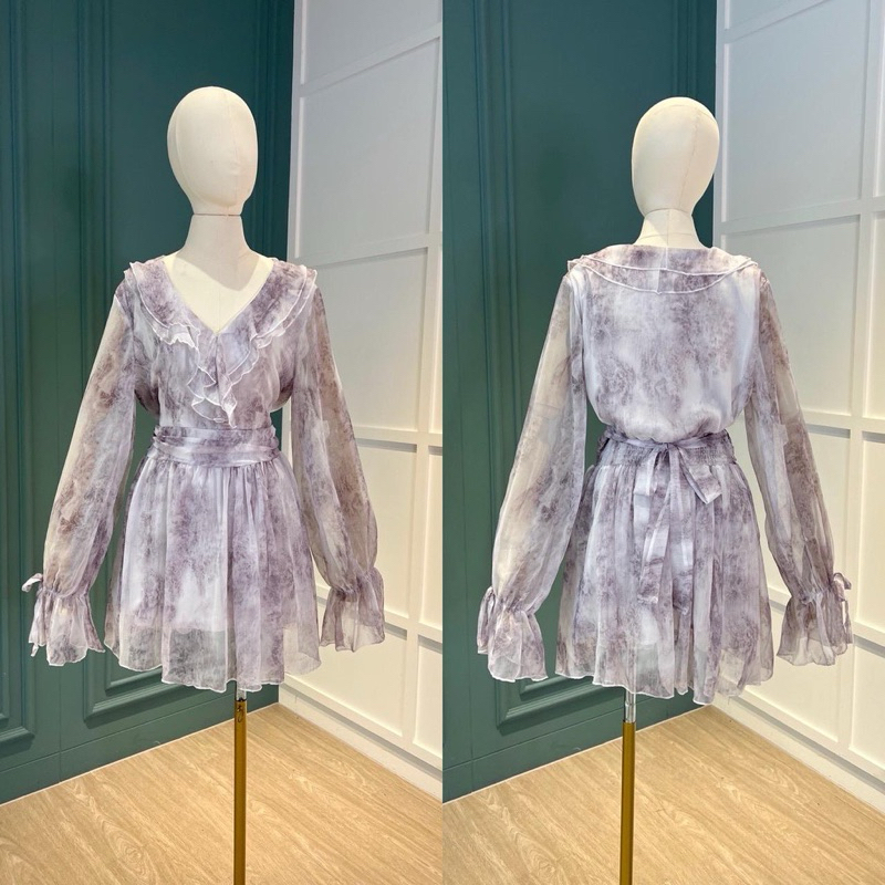 [Ijuf] Rachel mini dress motif tie dye import bangkok BKK