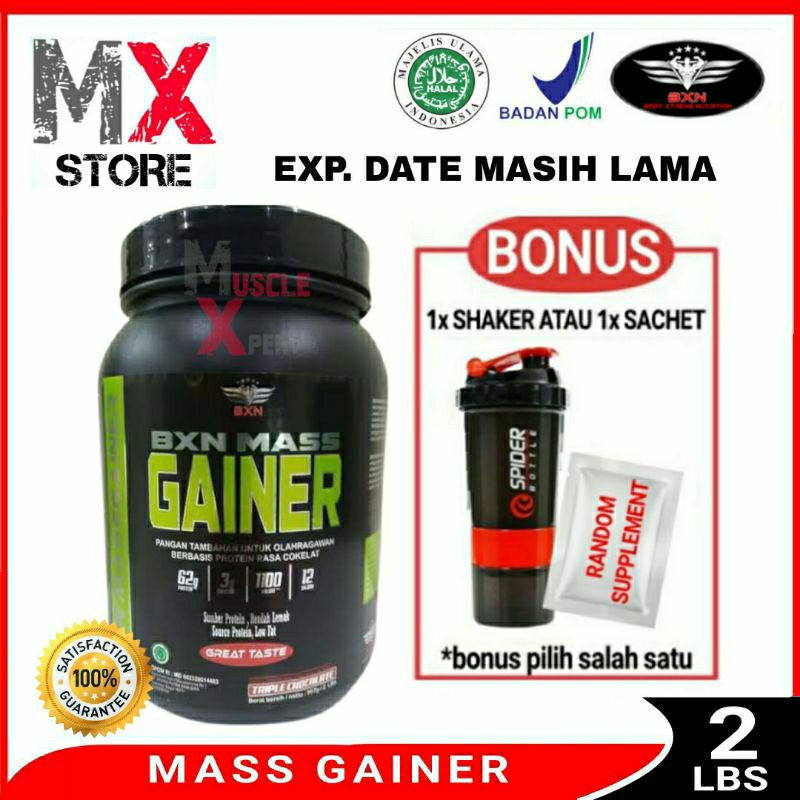 BXN Mass Gainer 2 Lbs BXN Gainer 2 Lb Susu Mass Gainer Weight Gainer Penambah Massa Otot dan Berat B