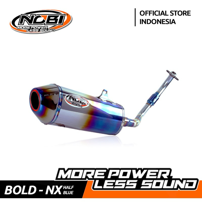 KNALPOT NOBI NOB1 NX HALF BLUE BLUE MOO. STENLES STEAL BAKARAN SERIES NEW NMAX OLD NMAX NEW AEROX OL