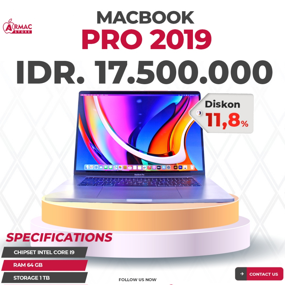 Macbook Pro 2019 16 INCH I9 64GB/1TB