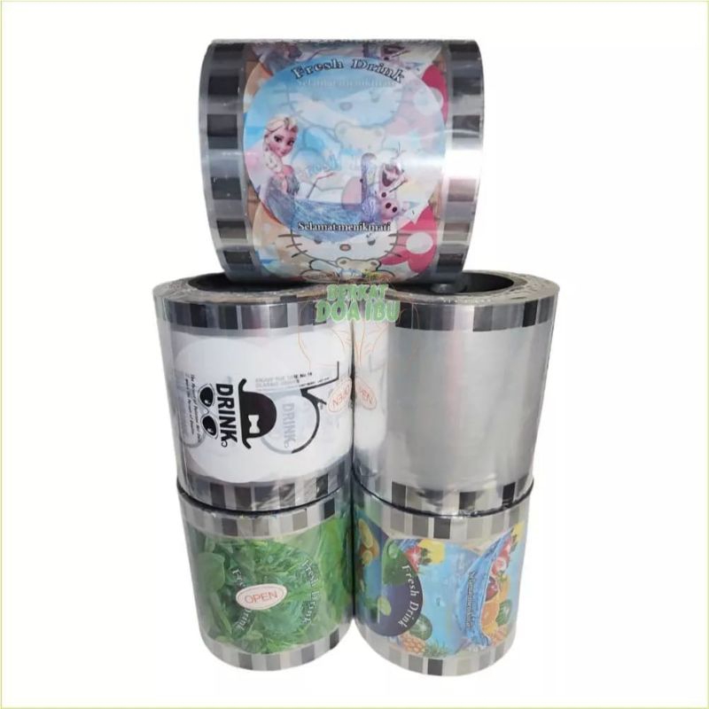 Plastik Sealer Cup Tutup Gelas Plastik Tutup Gelas Press Roll 1000 cup