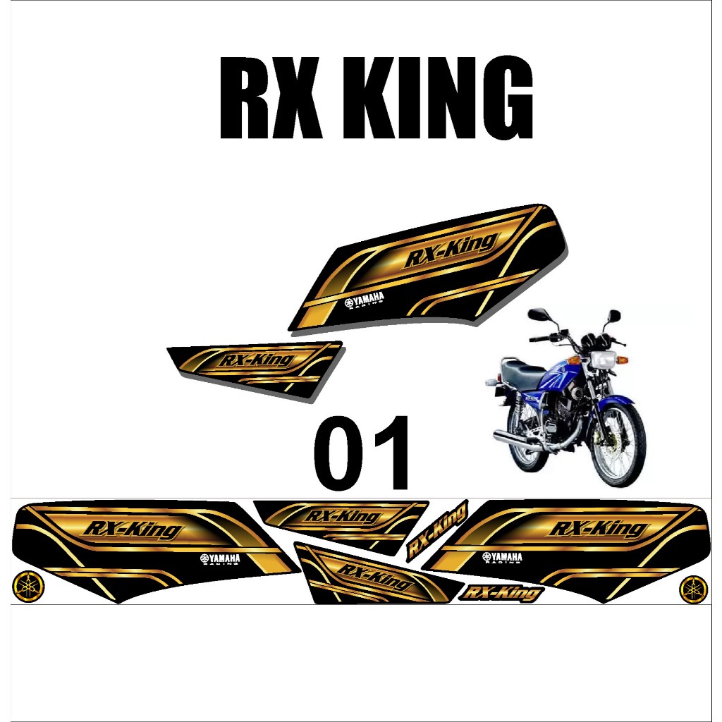 STRIPING RX KING , STRIPING MOTOR KING KOBRA , STIKER MOTOR RX KING K.01