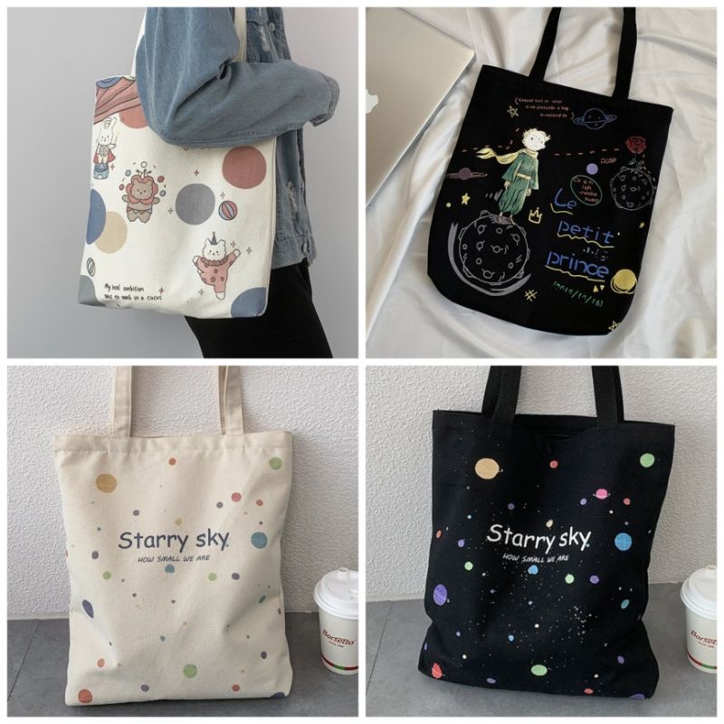 TOTE BAG WANITA / TOTE BAG WARNA / TAS SEKOLAH / TAS BELANJA