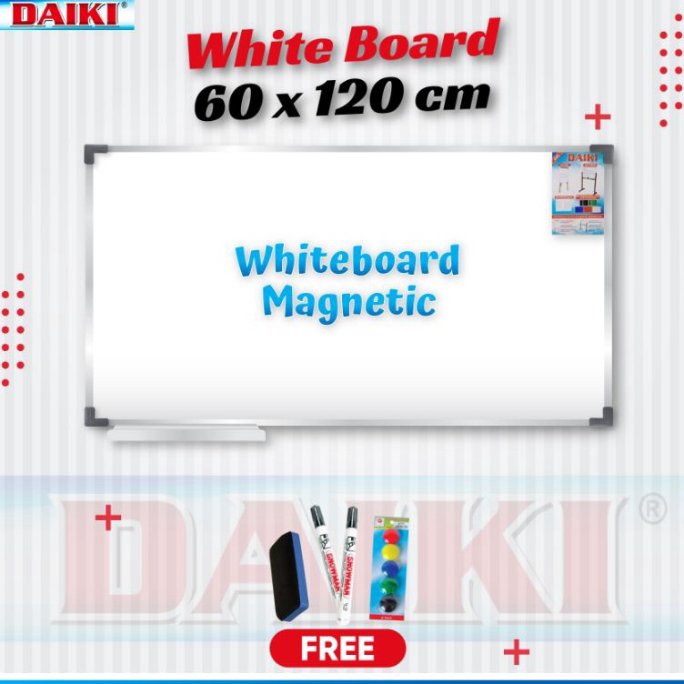 

KODE O9S5 Papan tulis Whiteboard DAIKI original Magnetic Uk 6x12 Cm