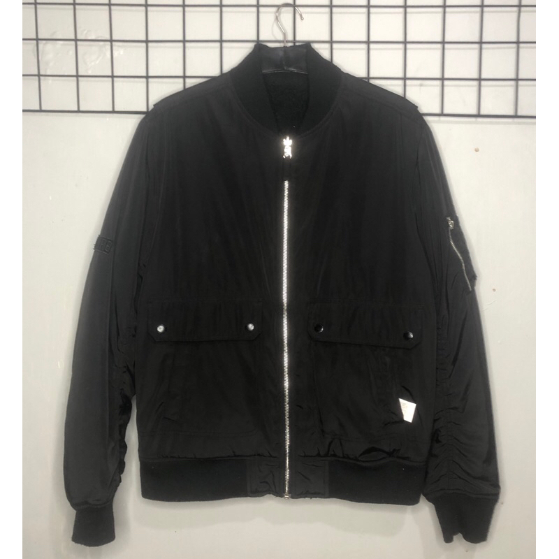 Design United Reversible Sherpa Jacket Bomber Black