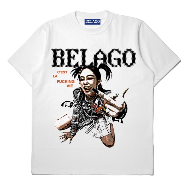 Belago Apparel - T-shirt IDGAF Y2K White Tees