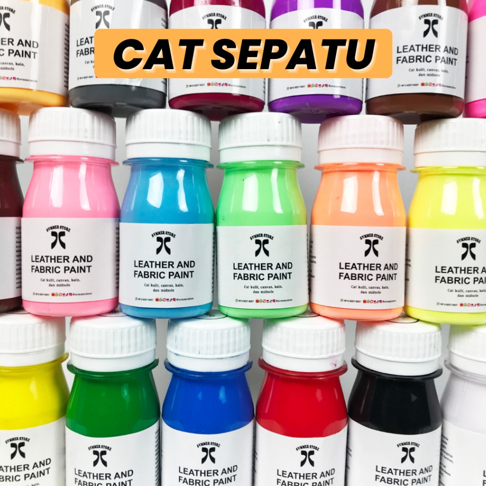 

Harga Sahabat Cat Sepatu Canvas Leather Paint Acrylic Lukis Sneakers Kulit Asli Sintesis