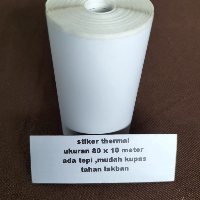 

Serbu Untung Label Sticker Continuous 8 mm x 1 meter Label Kertas Thermal Stiker Label 8mm x 5mm 1x1 8x1 76x1 78x1
