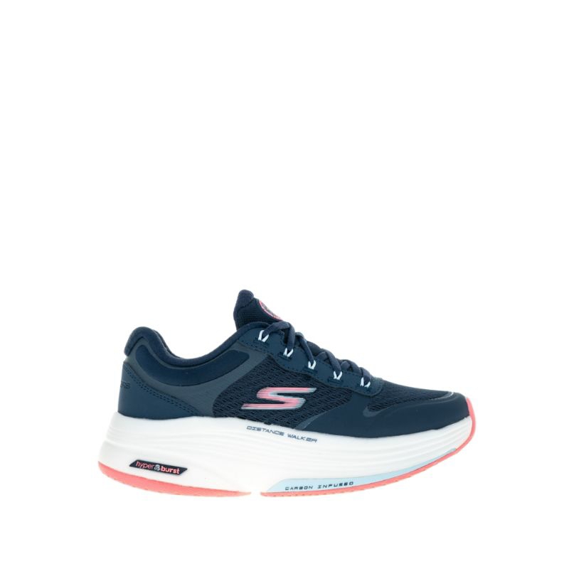 Skechers GO WALK Distance Walker Running Shoes - Navy/Pink