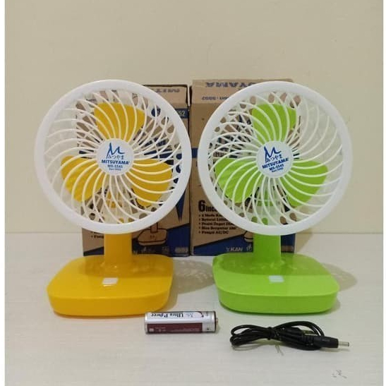 Kipas Angin Portable 6 Inch - Kipas Angin Portable Recargeable - Kipas Angin Meja MS 5552