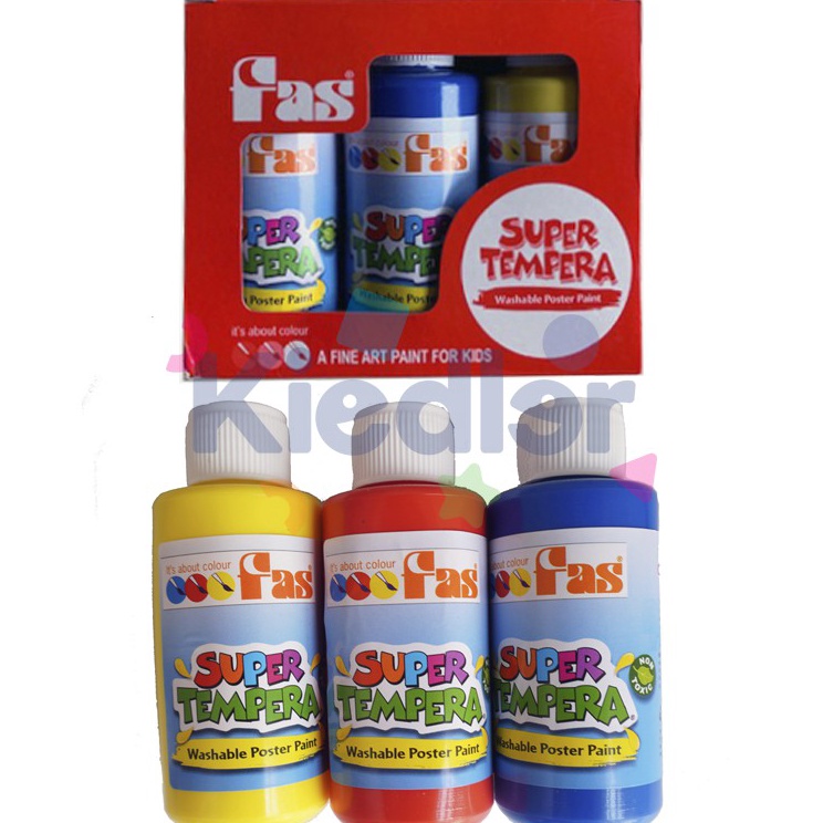 

Paket Terbaik FAS Super Tempera Washable Paint Cat Air Anak Lukis Gambar