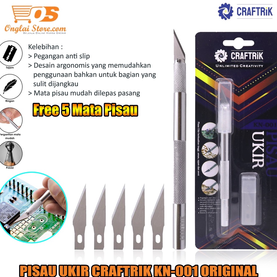 

Best Promotion Pisau Ukir Craftrik KN1 Original Craftrik KN1 Pisau Ic Art Knife Pisau Alat Ukir Cutter Crafting