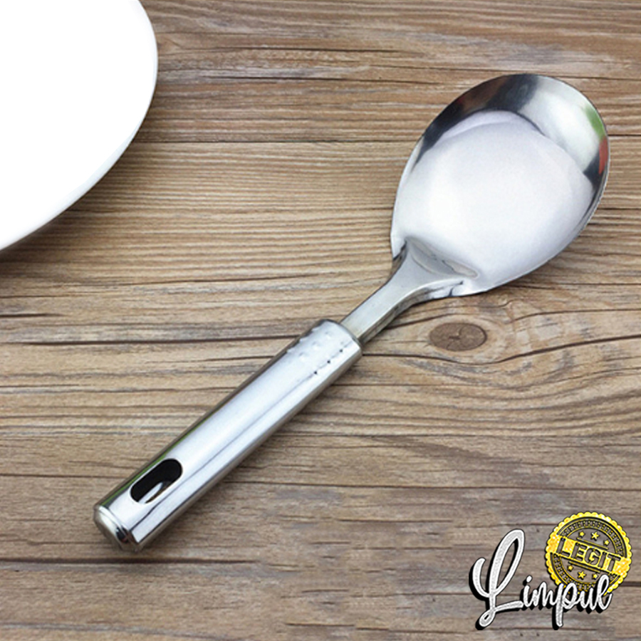Centong Nasi Sendok Sayur / Sendok Nasi Stainless Steel / Centong Besar Premium Tebal Nyaman di Hati