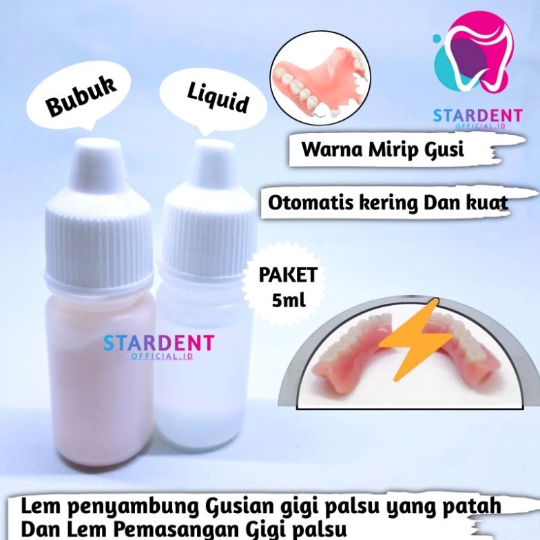 22 sale Lem gigi palsu Yang Patah Lem penyambung gusian gigi palsu yang patah