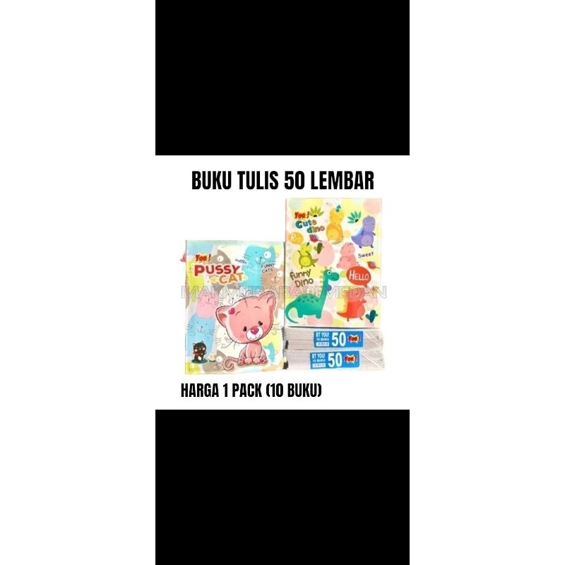 

(1Pack:10Pcs) Buku Tulis isi 50 Lembar Termurah!