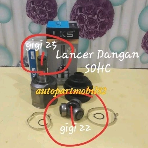 CV Joint Dalam As Roda Depan Dalam Mitsubishi Lancer Dangan SOHC