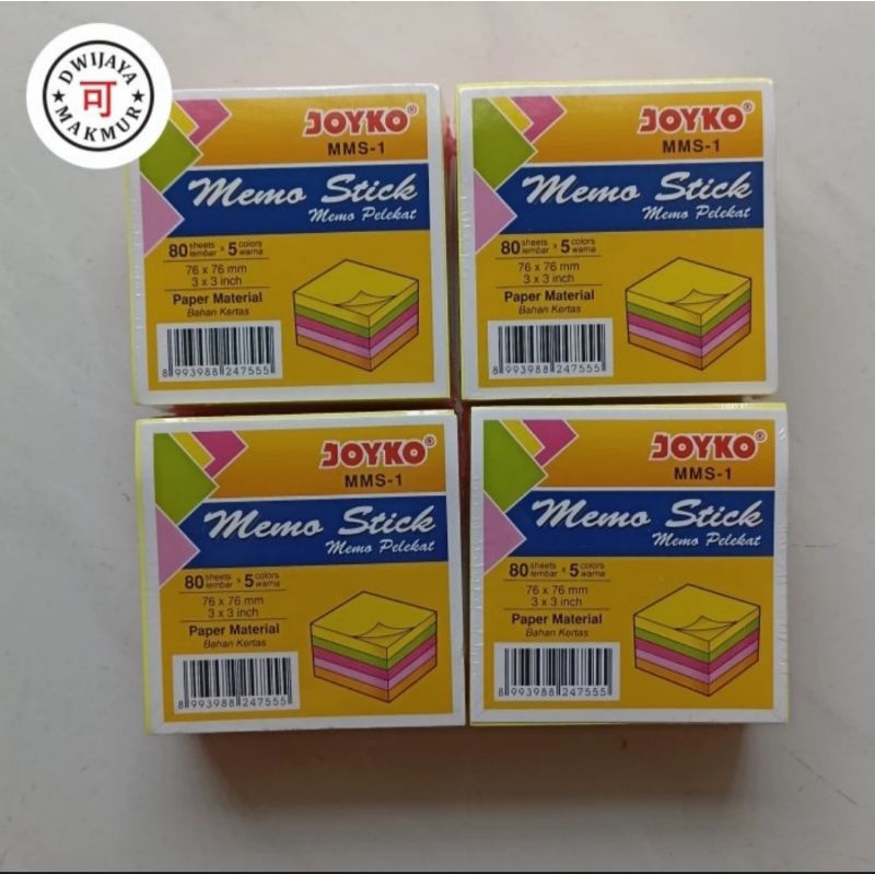 

Joyko Stick Notes / Memo Stick Besar 80 Lembar x 5 Warna