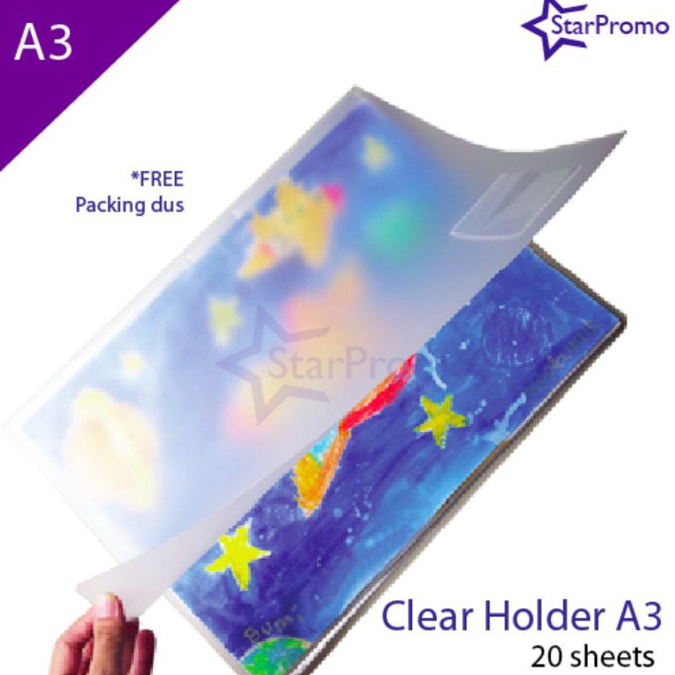 

KODE P1P4 Map Plastik A3 Clear Holder Display Book Document Keeper Beli 2 Lebih Murah