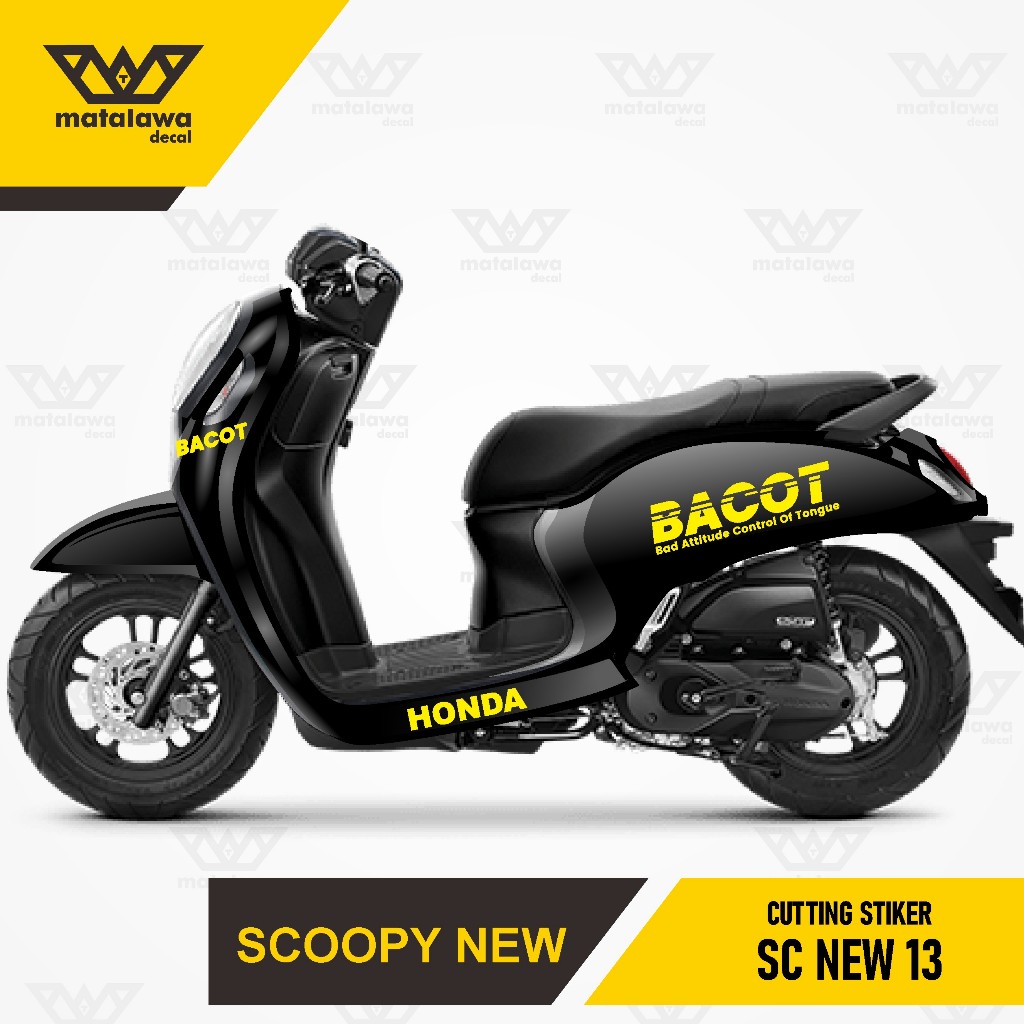 Sticker Cutting All Bodi Scoopy Stiker Timbul Full Set 2017 2018 2019 2020 2021 2022 2023 DESAIN 13