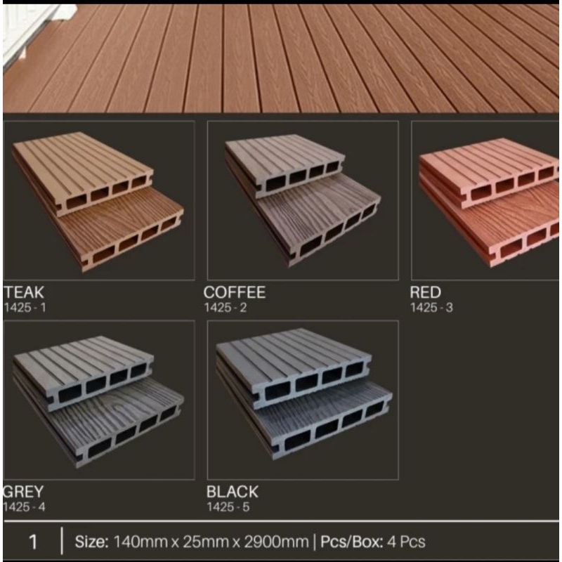 Decking wpc laiv lantai kolam renang gazebo