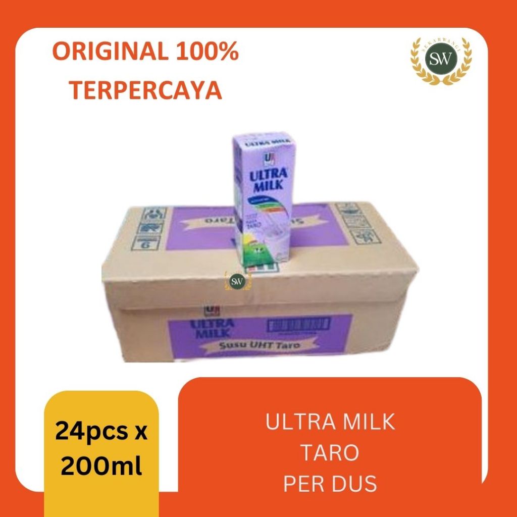

Ultra Milk - Rasa TARO- PER DUS/ KARTON - Isi 24 pcs x 200ml