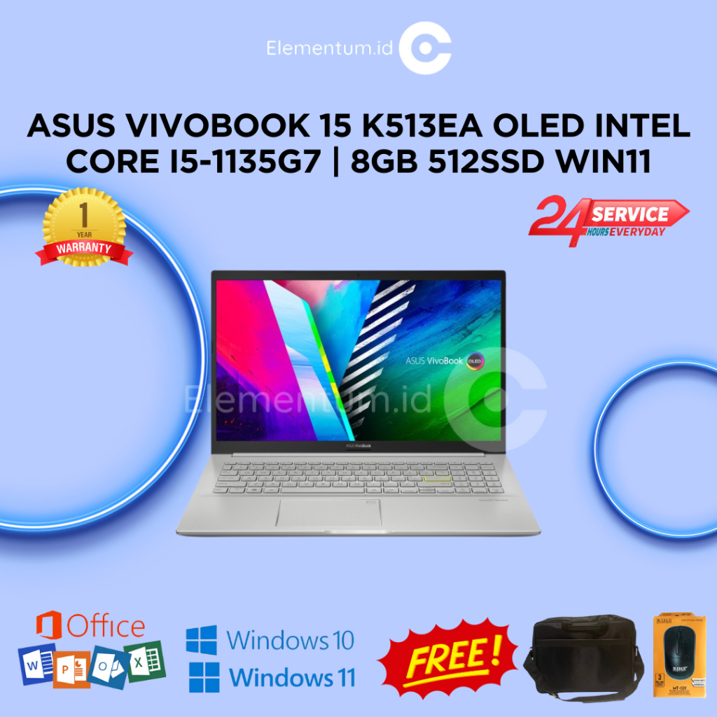 Asus Vivobook 15 K513EA OLED Intel Core i5-1135G7 | 8GB 512SSD Win11