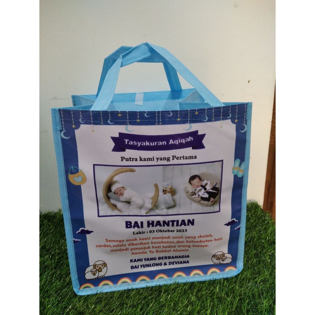 

[30x10x40] Tas Aqiqah Nasi Kotak Dus Berkat Murah/Tas Hajatan/Tas Syukuran/Tas Tedak Siten/Tas Khitanan/Tas Hantaran
