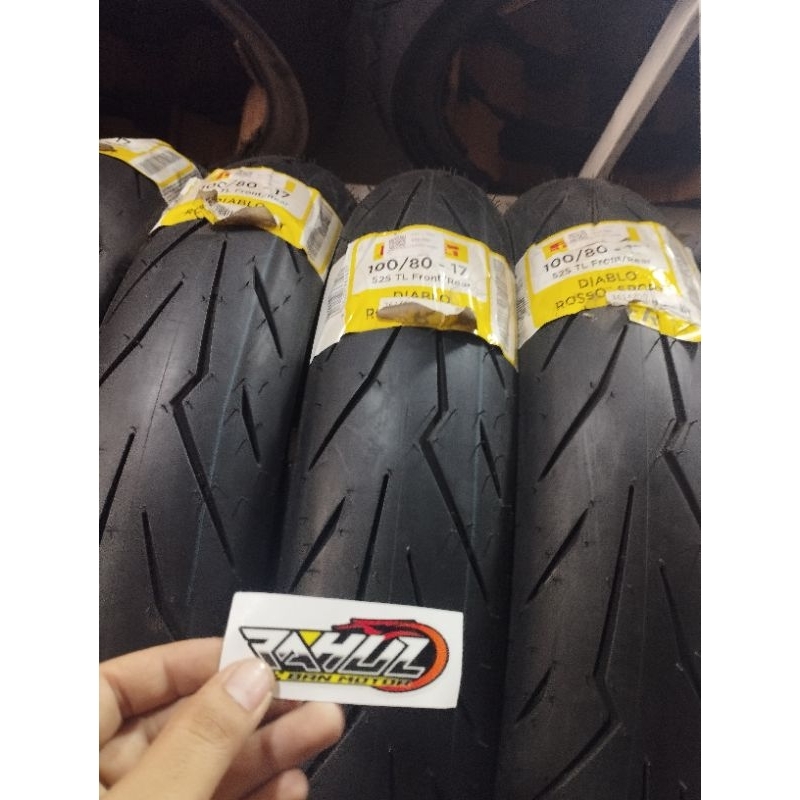 BAN PIRELLI ROSSO SPORT 100/80 RING 17