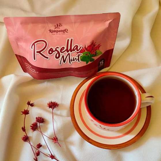 

Rosella Mint Celup by Rimpang Q Original Halal kemasan pouch isi 15 kantong