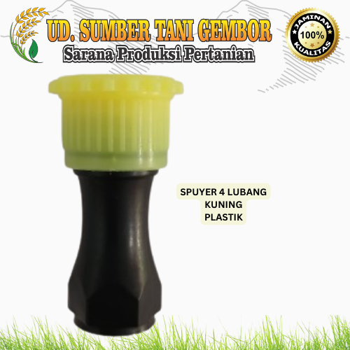 SPUYER 4 LUBANG PLASTIK KUNING - SPUYER TANGKI PETANI