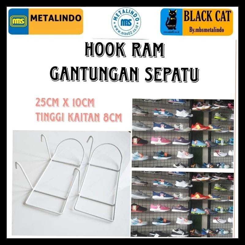 Hook ram sepatu gantungan display sepatu gantungan sandal
