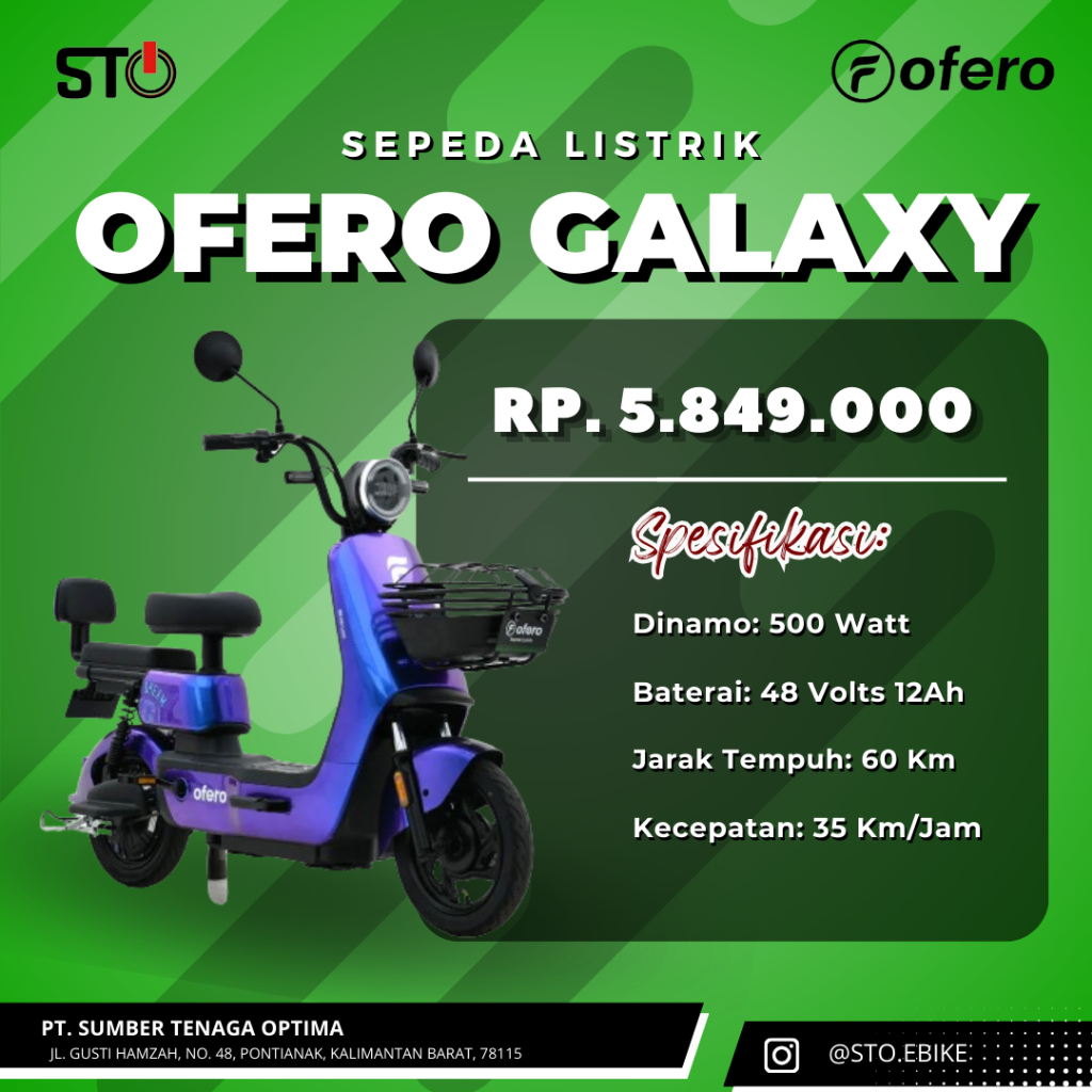 Sepeda Listrik OFERO Galaxy