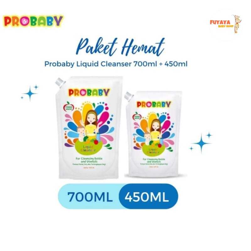 Probaby Liquid Cleanser 450ml / Sabun Cuci Botol / Pembersih Botol Susu / Sabun Pencuci Botol / Perl