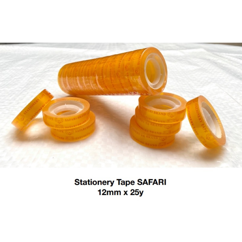 

Stationery Tape Isolasi kuning (12Pcs)