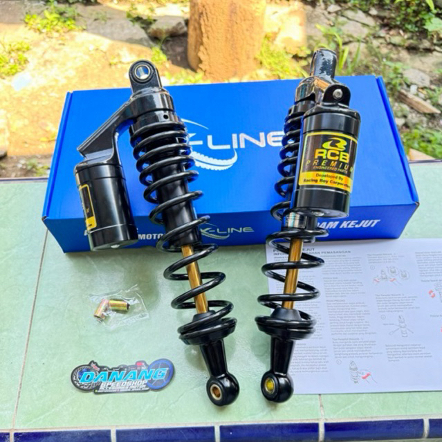 Shok Shockbreaker Skok Tabung Copy RCB Ukuran 280 320 340 mm Black As Gold CB GL MEGAPRO TIGER Supra