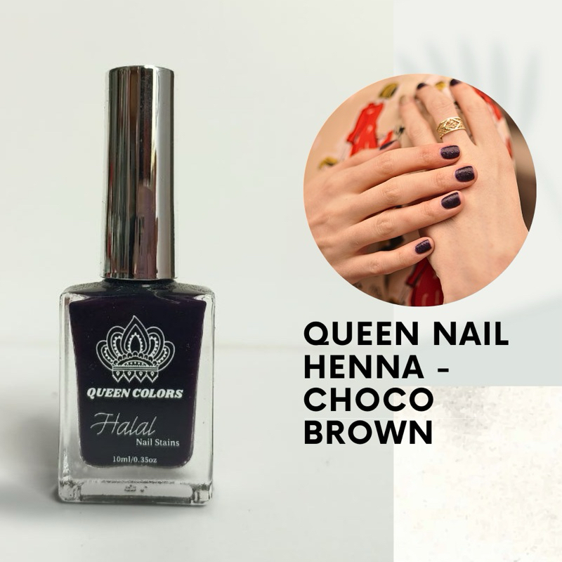 Choco Brown Queen Nail Henna inai kuku inai kuku halal inai kuku muslimah inai celup inai muslimah