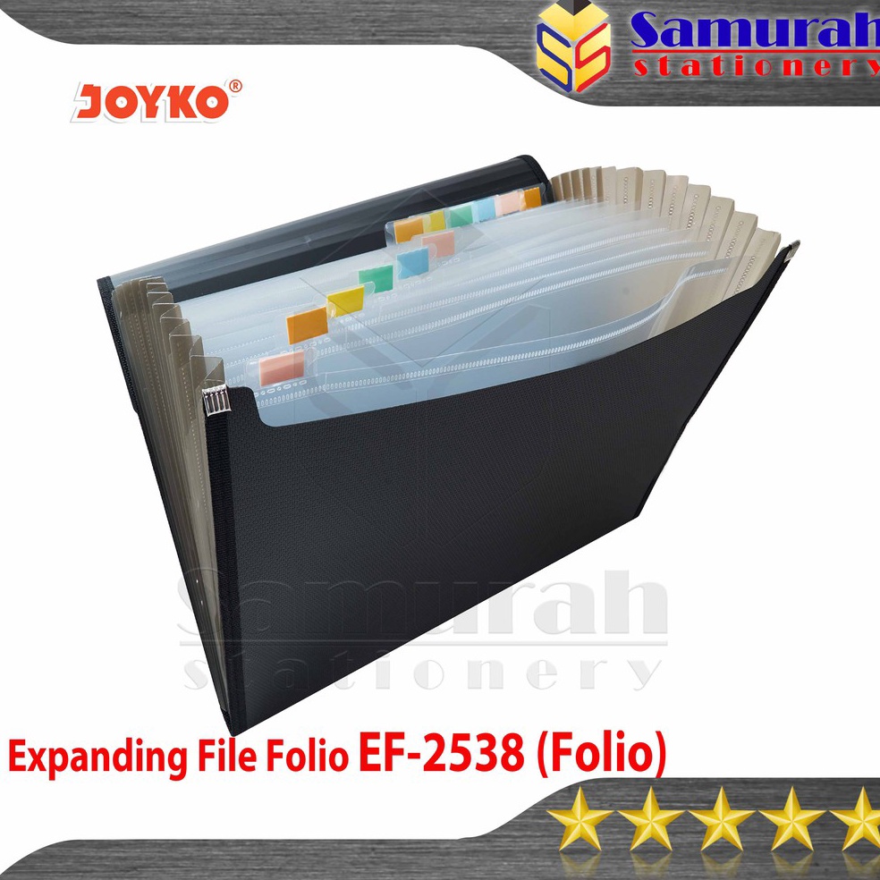 

KODE W1Y Expanding File Joyko Ukuran Folio EF2538 Map Dompet Plastik Sekat Berkas Laporan F4 EF 2538