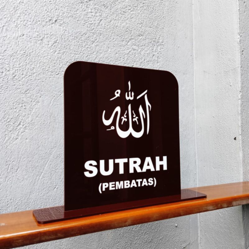 

sign pembatas sutrah akrilik