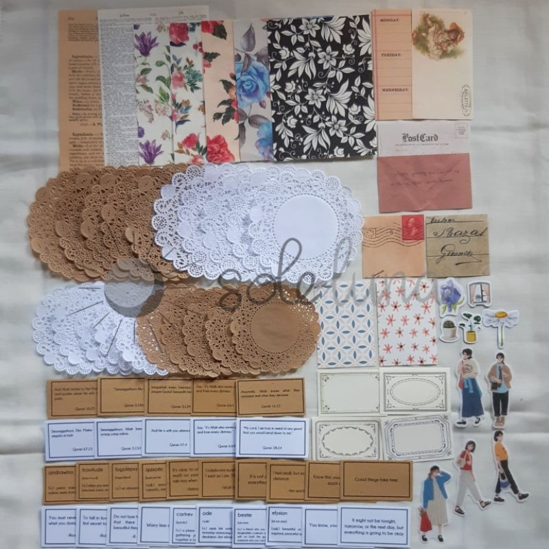 

JOURNALING KIT/SCRAPBOOK KIT 89 PCS DAN 178 PCS - SIRIUS SET