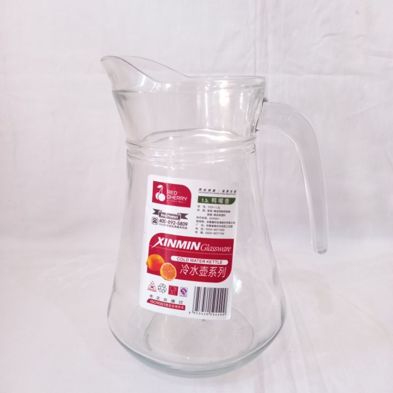 Water Jug Kaca, Pitcher Glass / Pitcher Besar /  Teko Kaca  / Teko Air Kaca / Teko Air Besar