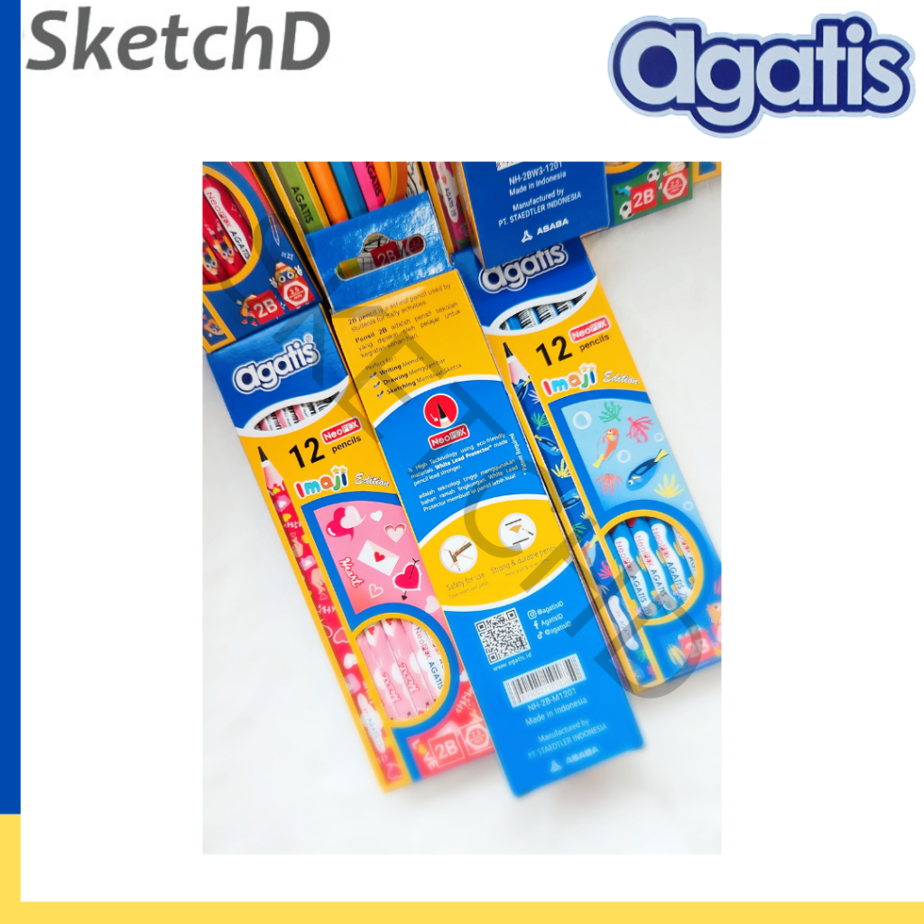 

Pensil 2B Agatis Neopex Imaji Series Pencil 2 B isi 12 pcs